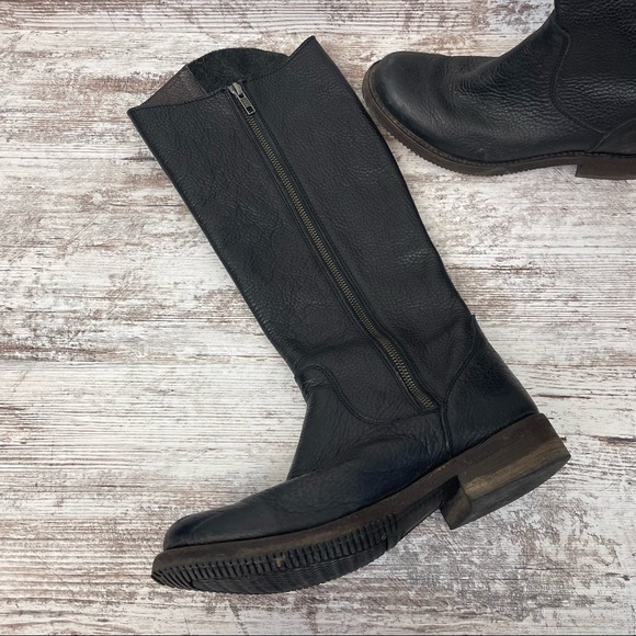 INDEPENDENT BOOT COMPANY Tall Black Leather Riding Boots - Picture 7 of 8